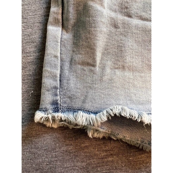 Signature By Levi Strauss & Co. Womens High Rise Shorts Cut-Off Frayed Stretch 8 - Picture 7 of 10